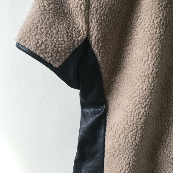 BCBG Mini Dress Shearling + Leather - Picture 8 of 8